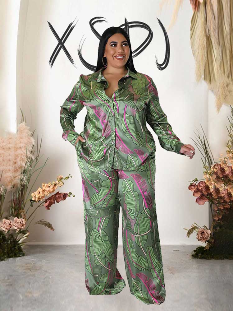 Silk Blouse - Vrouwelijke kleding 2-delige sets met lange