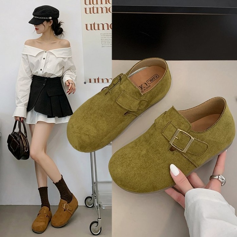 Womens Heels - Dames Suède Gesloten Birkenstock Schoenen Vierkante