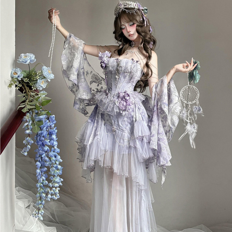 Formal Dress - Violet Poetry Fog Lolita-jurk Cla-stijl prinsessenjurk
