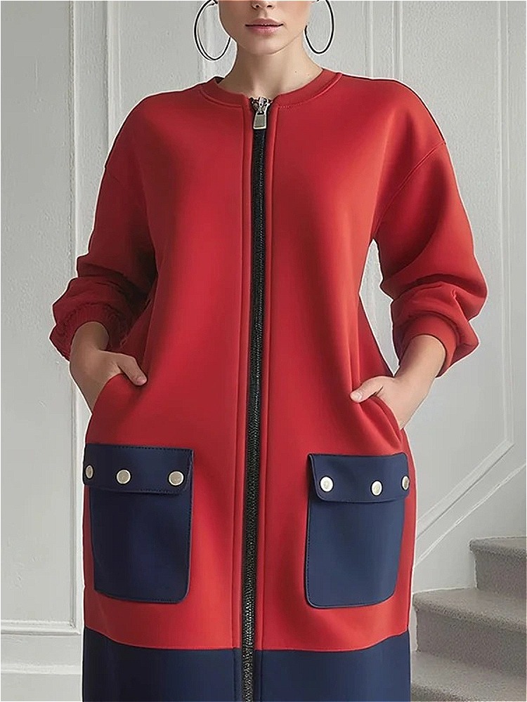 Modigirl Contrast Kleur Lange  - Women'S Red Formal Wear recensie en prijs