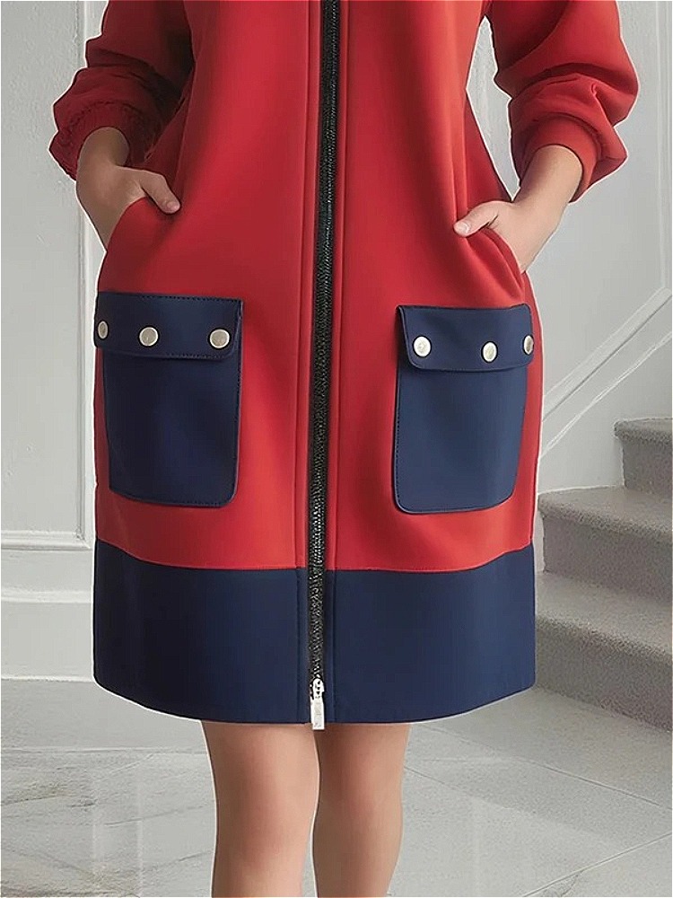 Modigirl Contrast Kleur Lange  - Women'S Red Formal Wear recensie en prijs