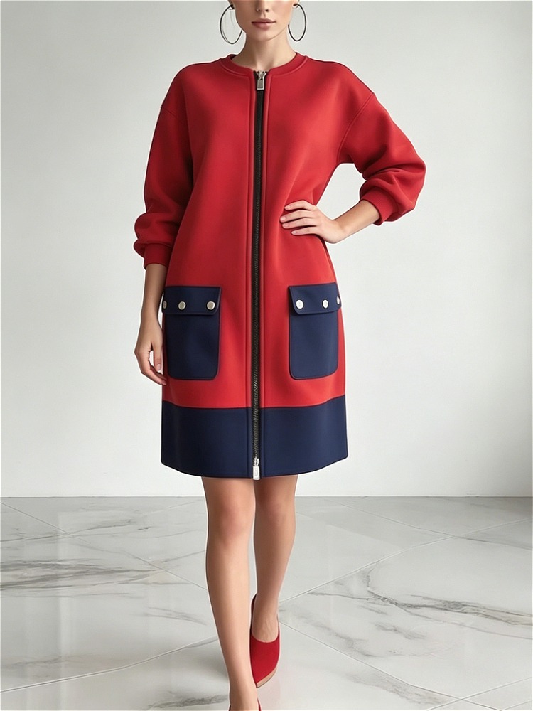 Modigirl Contrast Kleur Lange  - Women'S Red Formal Wear recensie en prijs