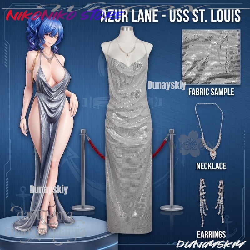 Anime Game Azur Lane Cosplay U - Evening Gown recensie en prijs