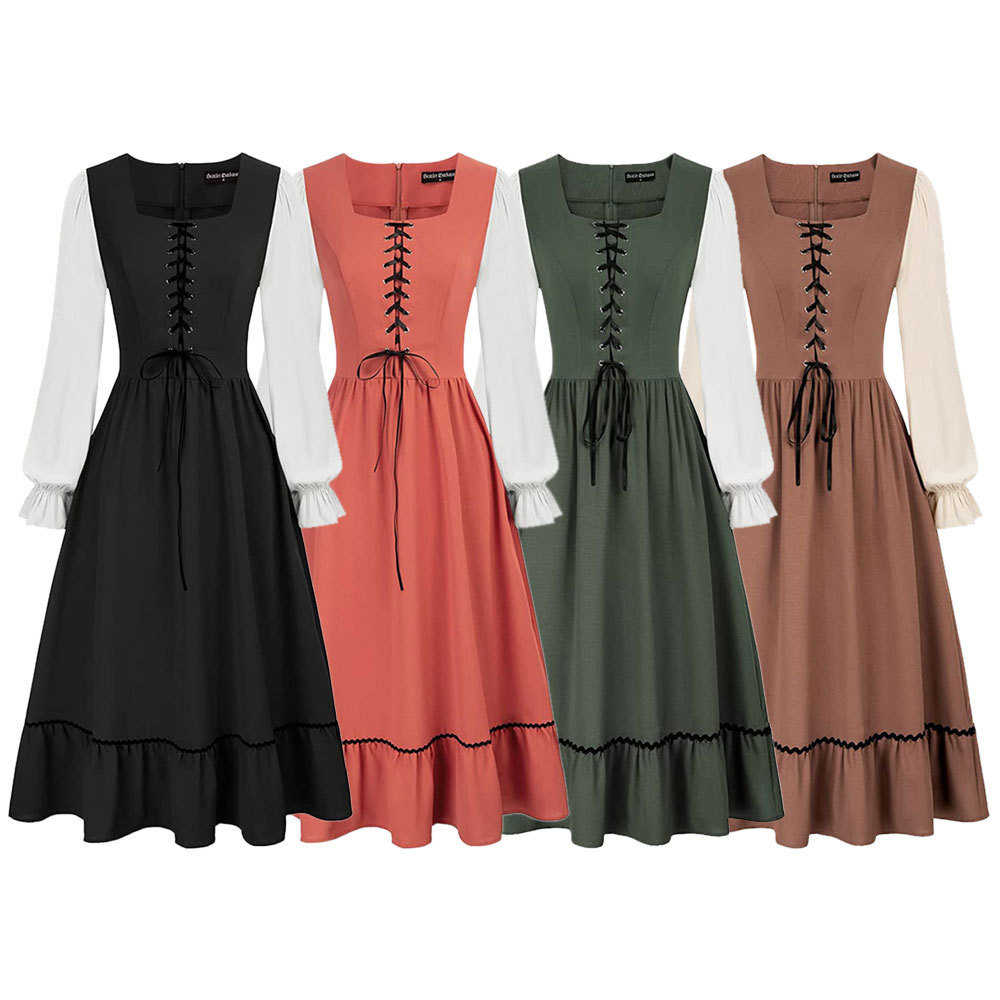 Dames Vintage Court Middeleeuw - Midi Dress recensie en prijs