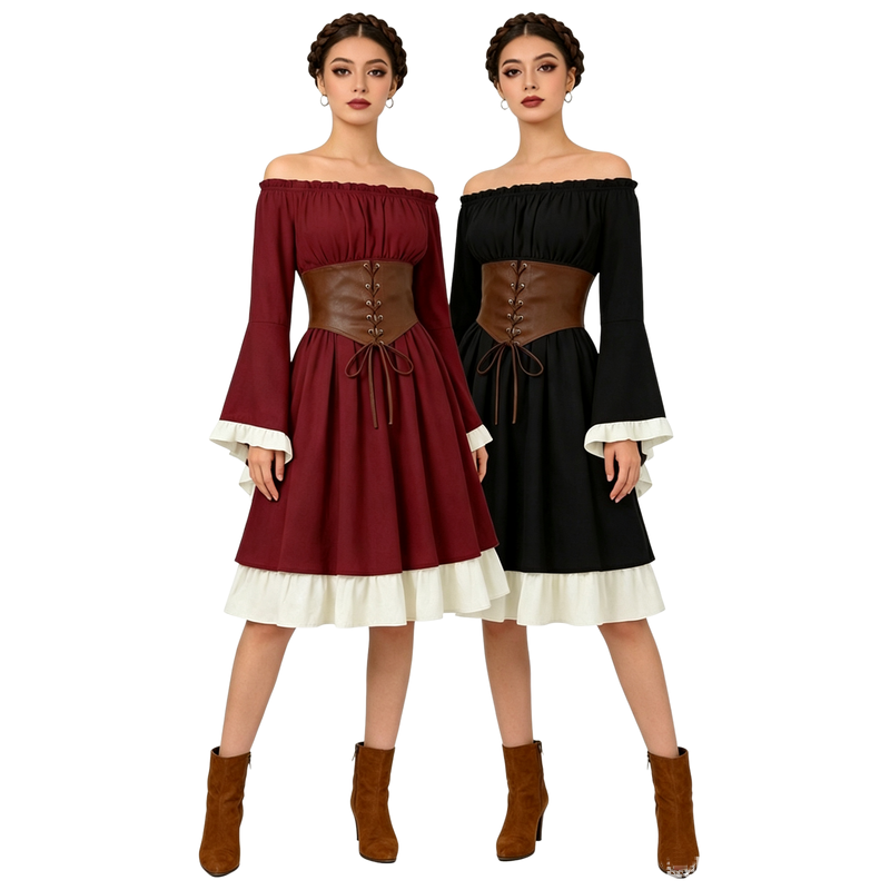 Middeleeuwse renaissance midi- - Midi Dress recensie en prijs