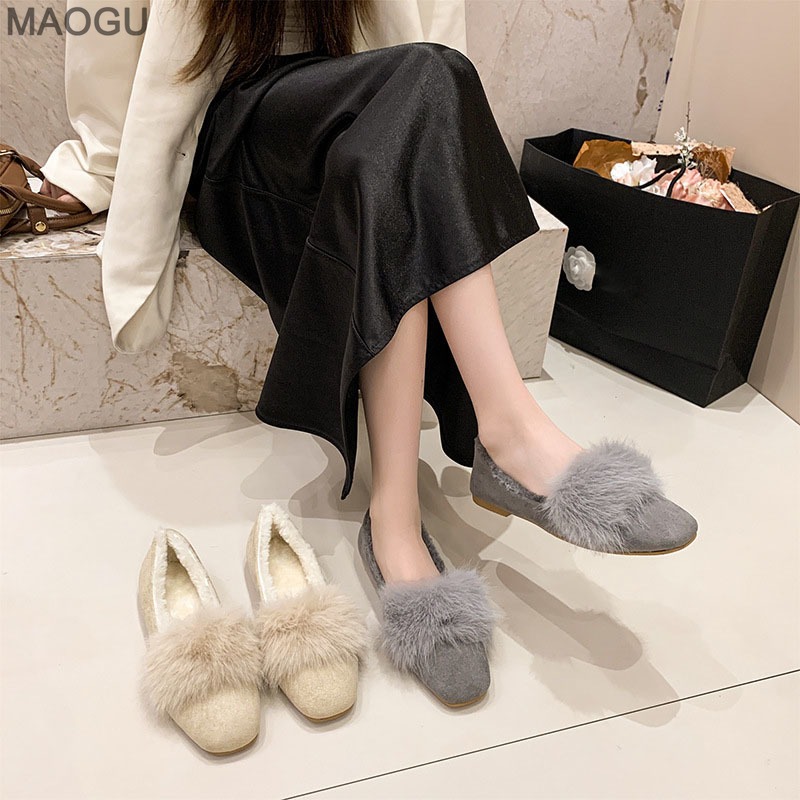 Dames pluche platte schoenen 2 - Womens Heels recensie en prijs