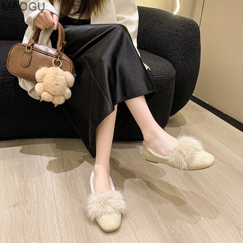 Dames pluche platte schoenen 2 - Womens Heels recensie en prijs