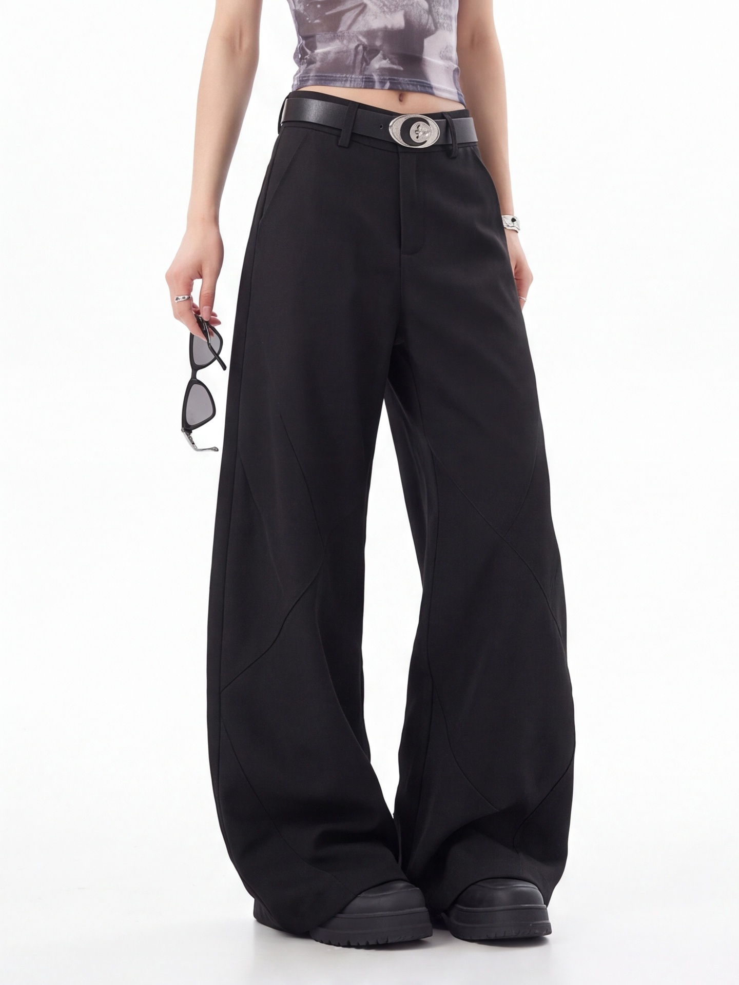 Zwarte broek met hoge taille v - Tailored Trouser Wide recensie en prijs